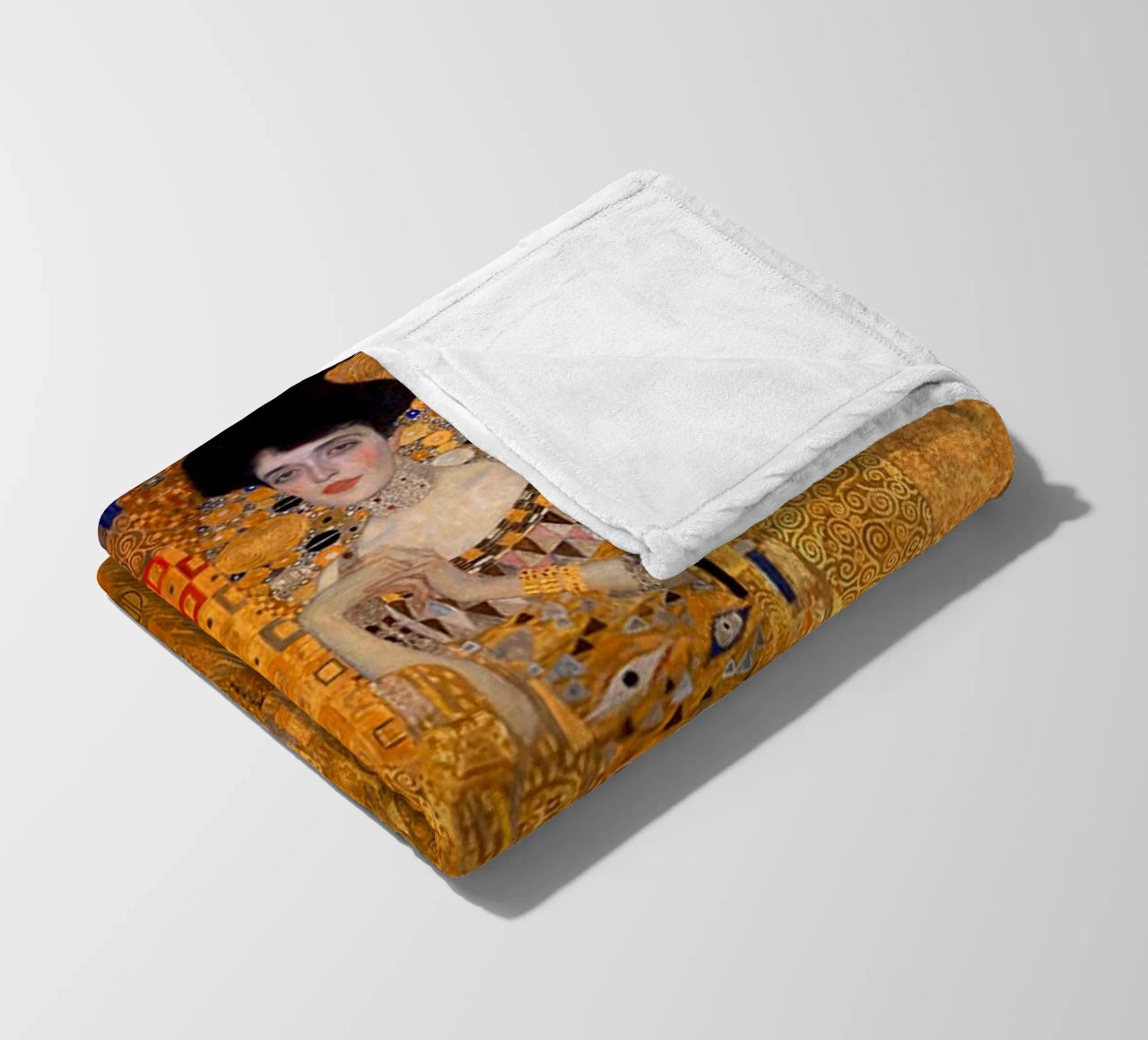 The Woman In Gold Klimt Fleecedecke von venbeshop