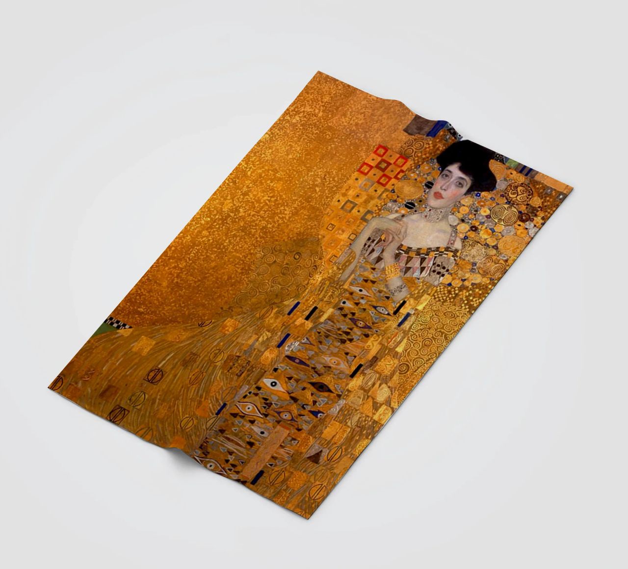 The Woman In Gold Klimt Fleecedecke von venbeshop
