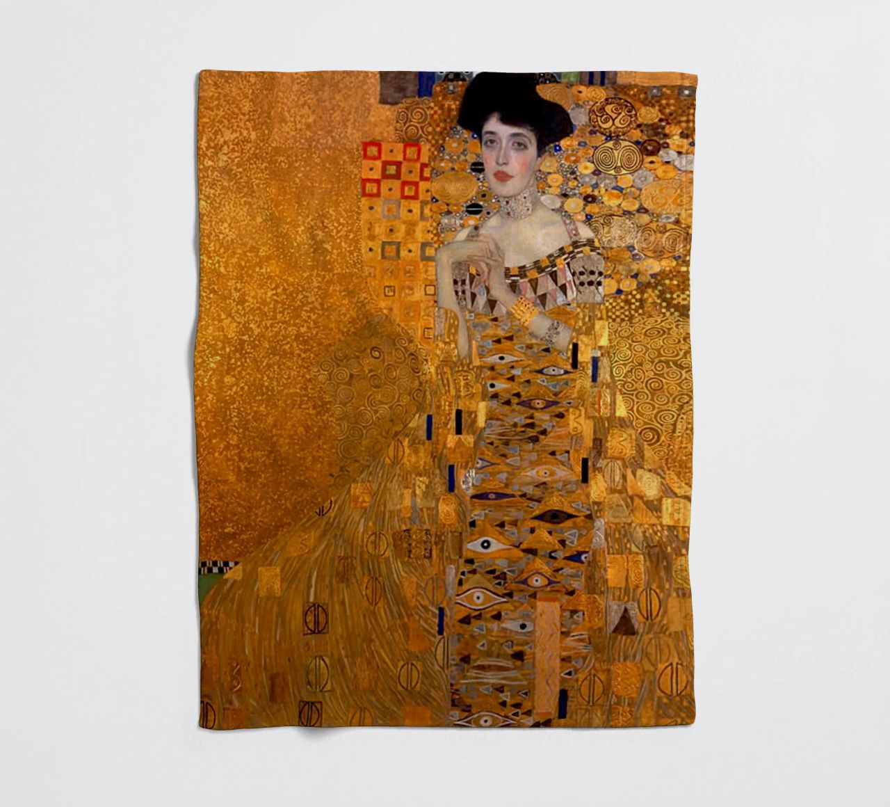 The Woman In Gold Klimt Fleecedecke von venbeshop