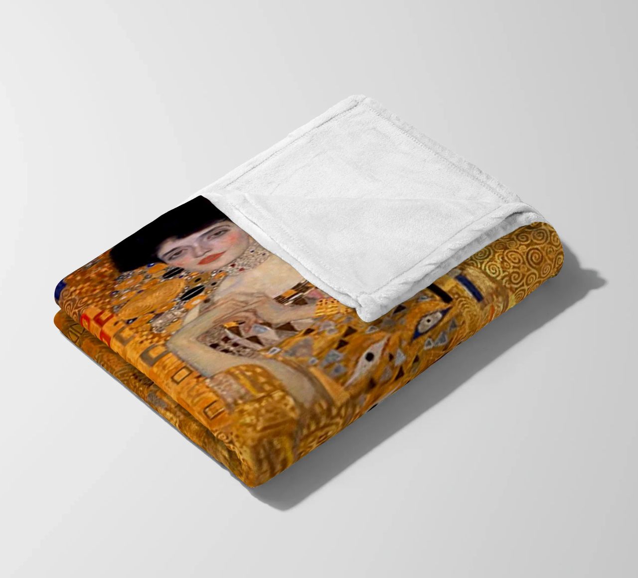 The Woman In Gold Klimt Fleecedecke von venbeshop