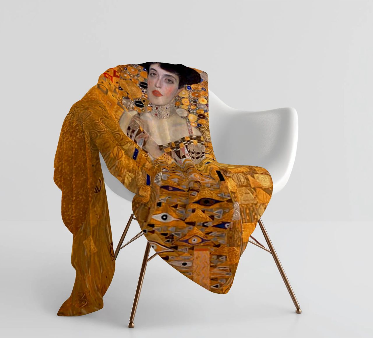 The Woman In Gold Klimt Fleecedecke von venbeshop