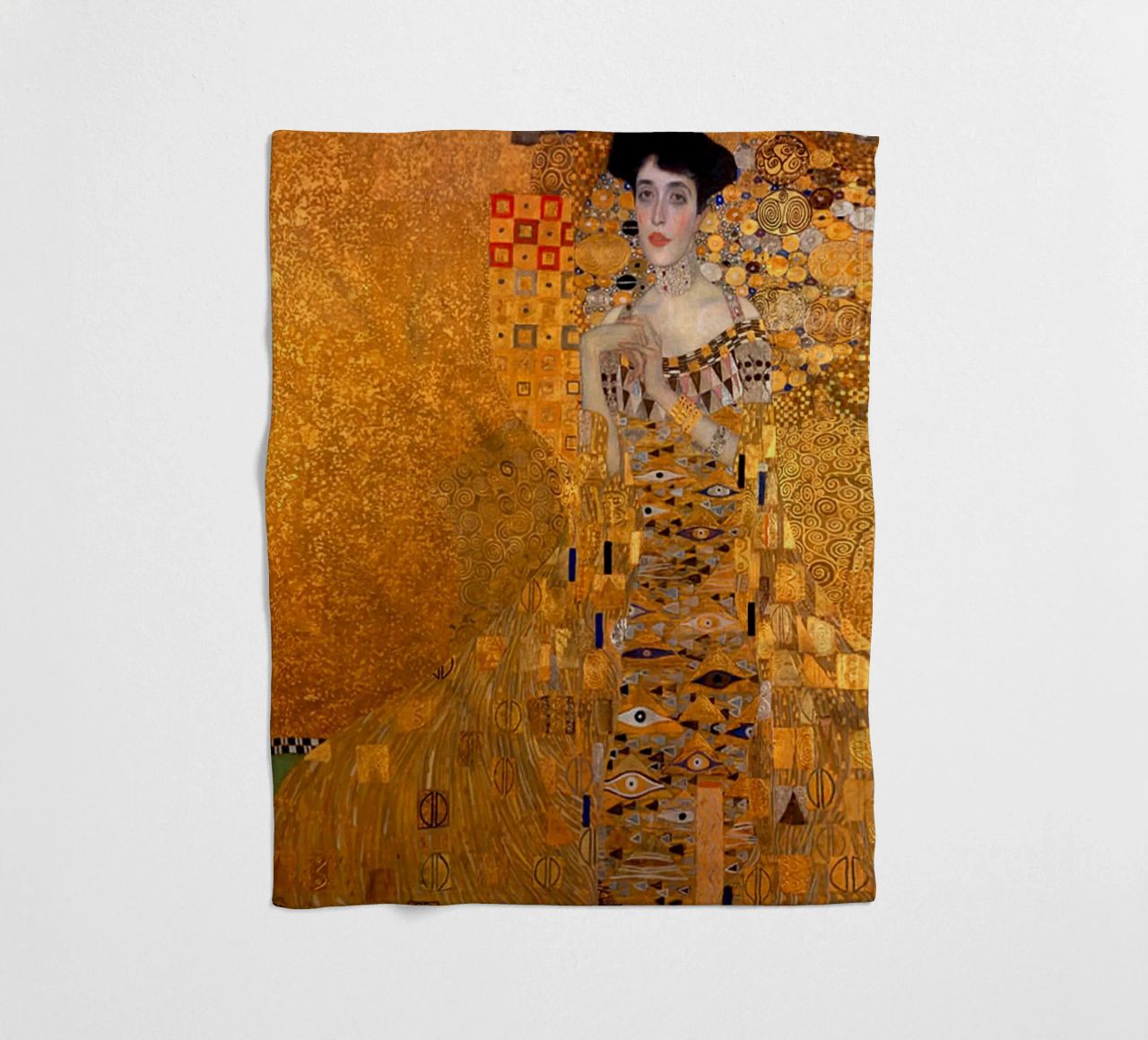 The Woman In Gold Klimt Fleecedecke von venbeshop