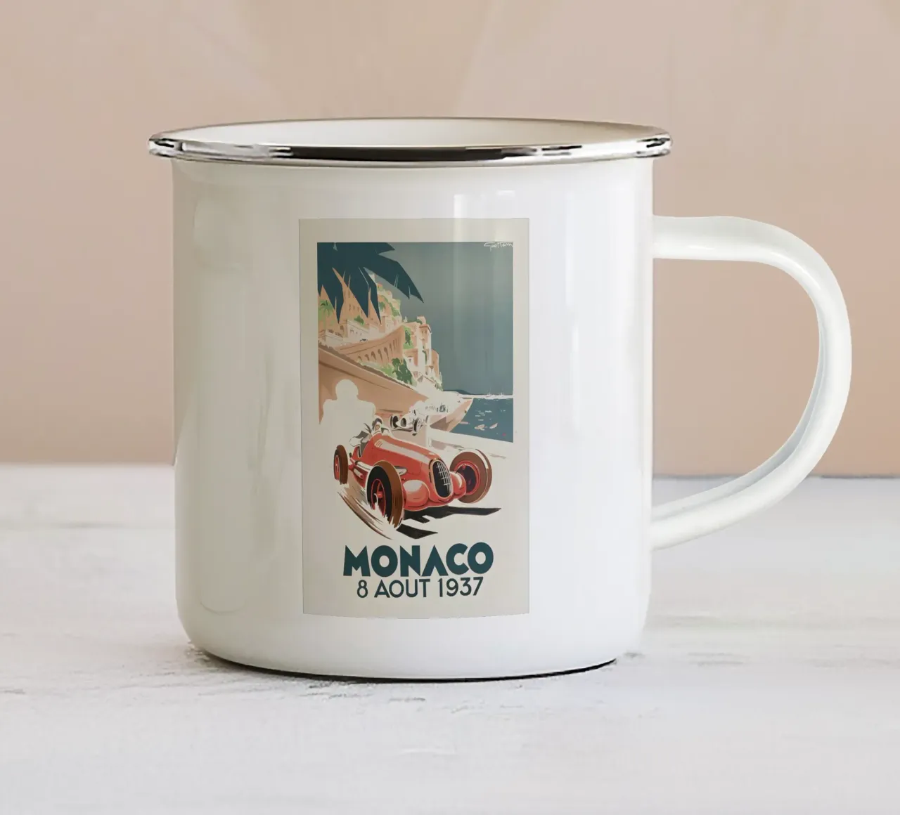 Monaco maggio 1937 tazza in smalto da AUTOSHOOT