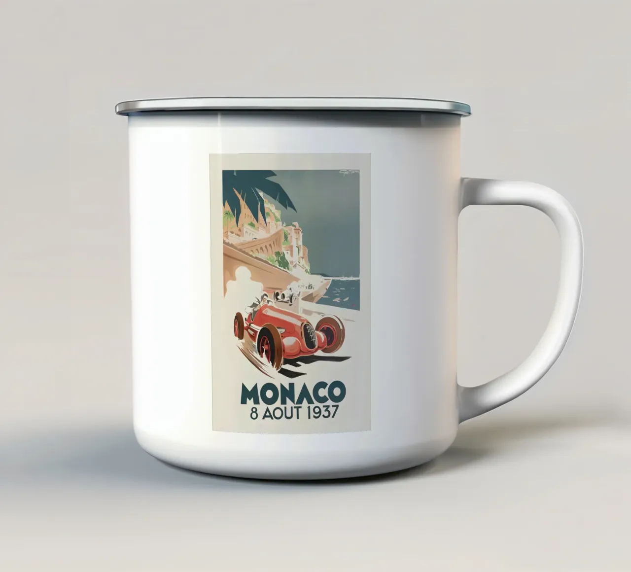 Monaco maggio 1937 tazza in smalto da AUTOSHOOT