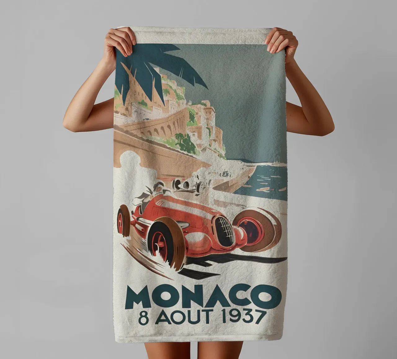 Monaco maggio 1937 asciugamano da bagno da AUTOSHOOT