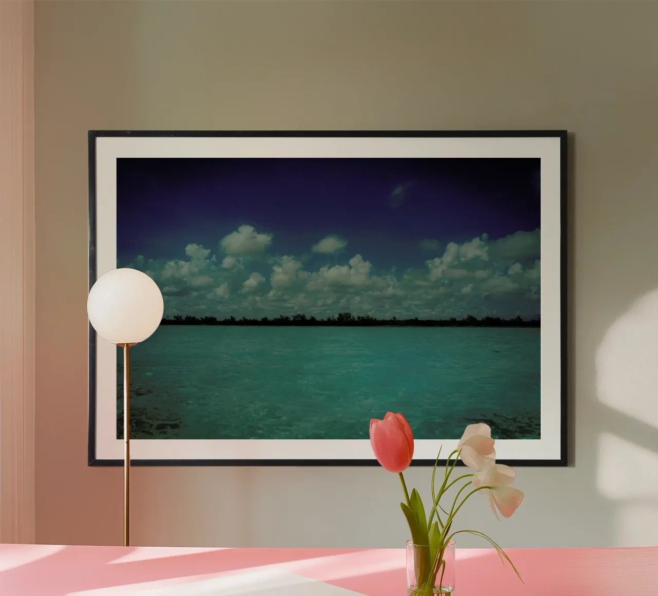 The Mood of the Mexican Gulf poster con telaio in plastica da Philipp Reinhard