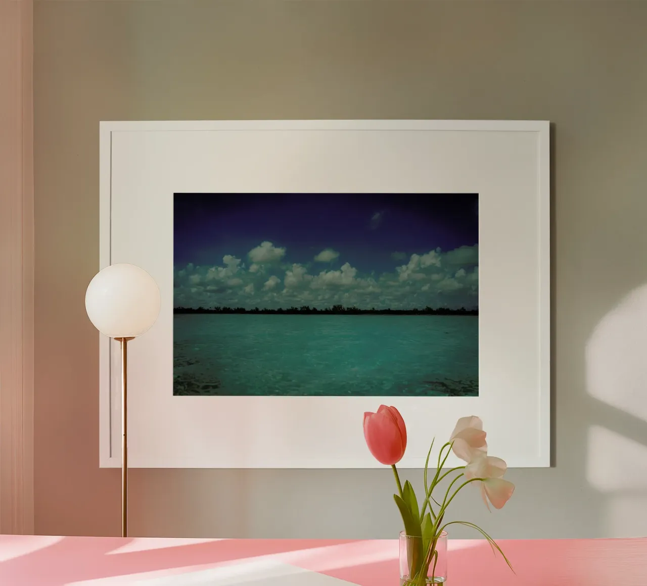 The Mood of the Mexican Gulf poster con telaio in plastica da Philipp Reinhard