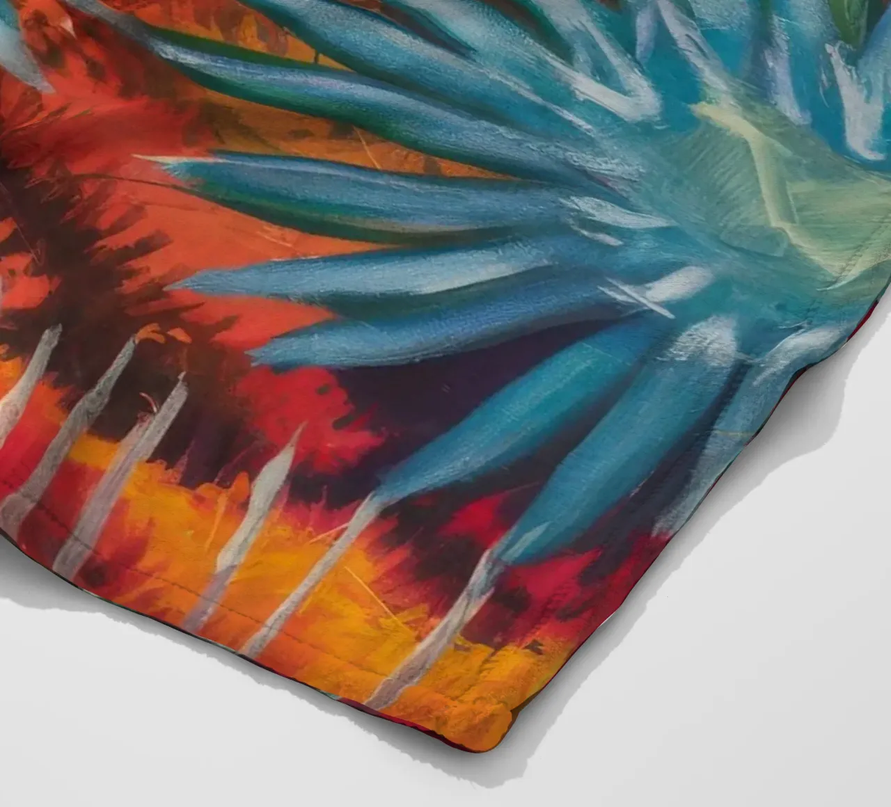 Explosieve bloemsymfonie fleecedeken van Verve Pigments