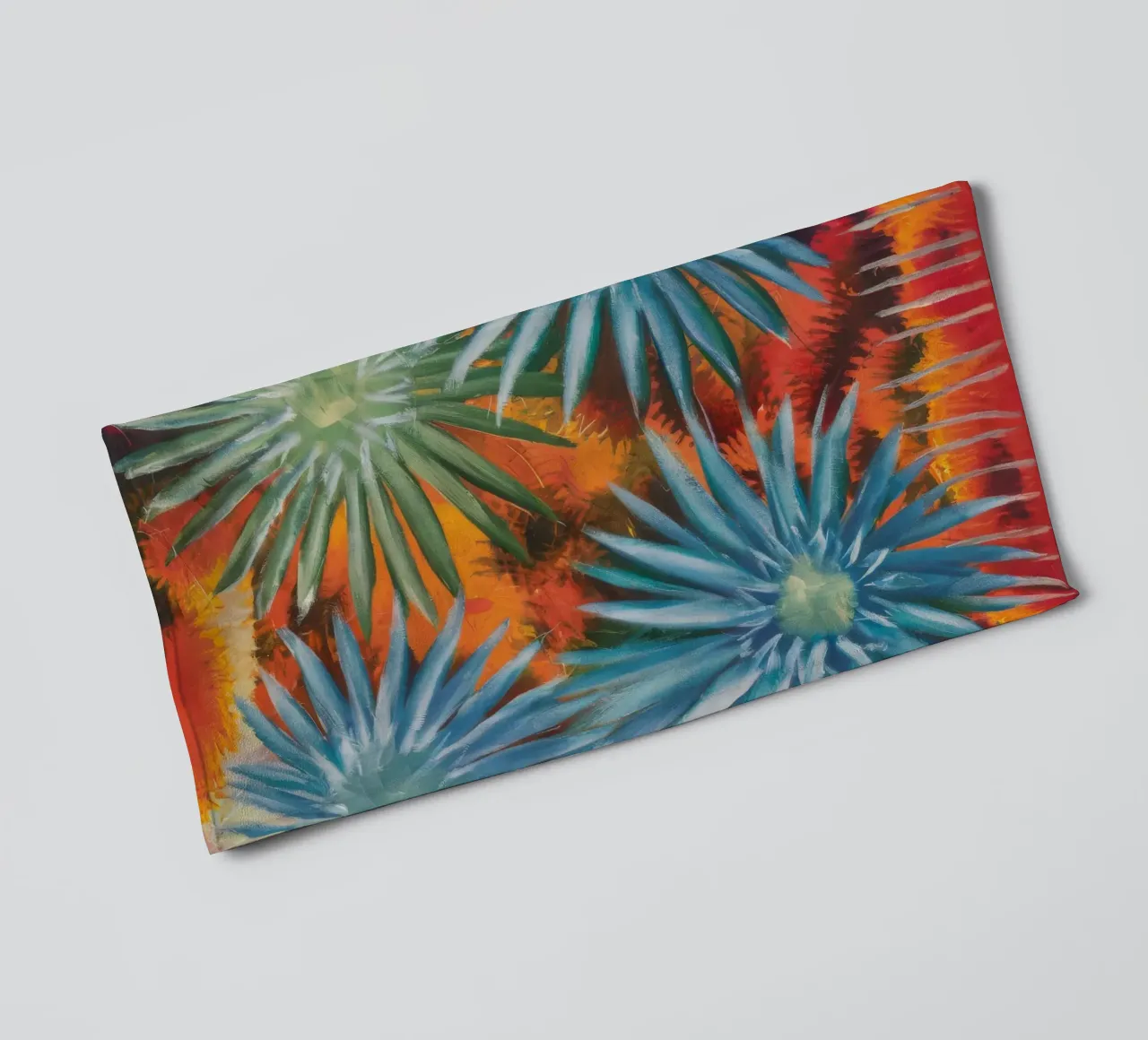 Explosieve bloemsymfonie badhanddoek van Verve Pigments