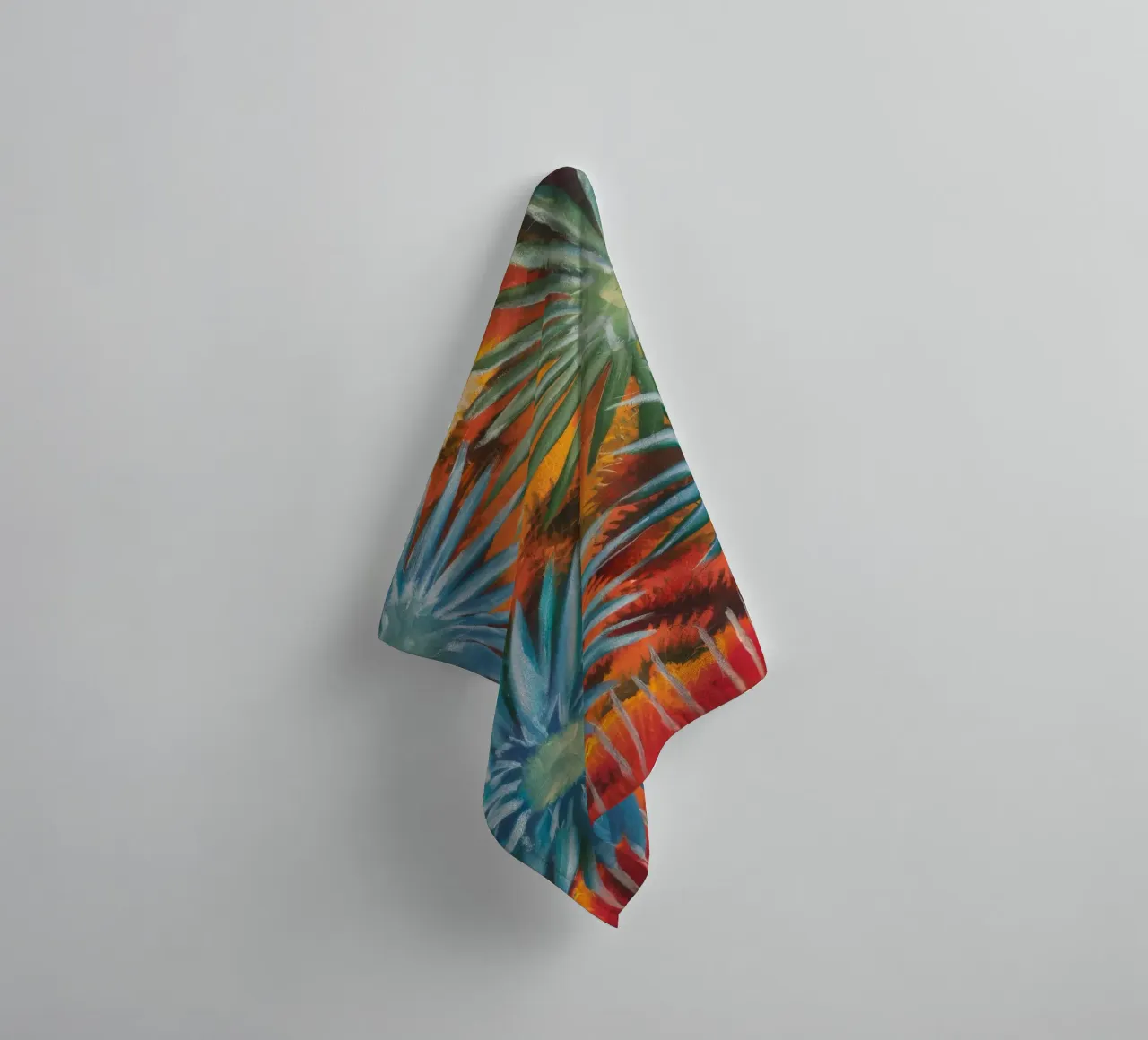 Explosieve bloemsymfonie badhanddoek van Verve Pigments