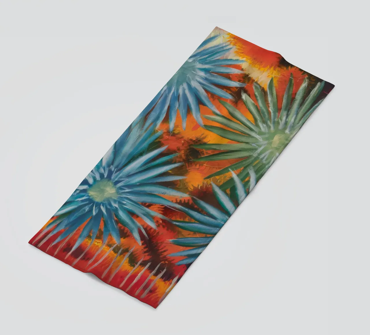 Explosieve bloemsymfonie strandhanddoek van Verve Pigments