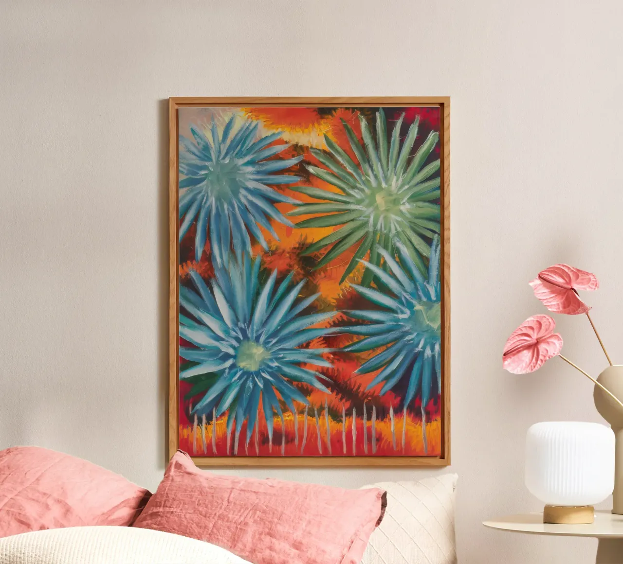 Symphonie florale explosive alu dibond de Verve Pigments