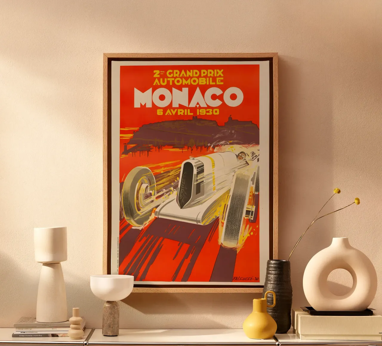 Gran Premio di Monaco tela con Cornice a cassetta da AUTOSHOOT