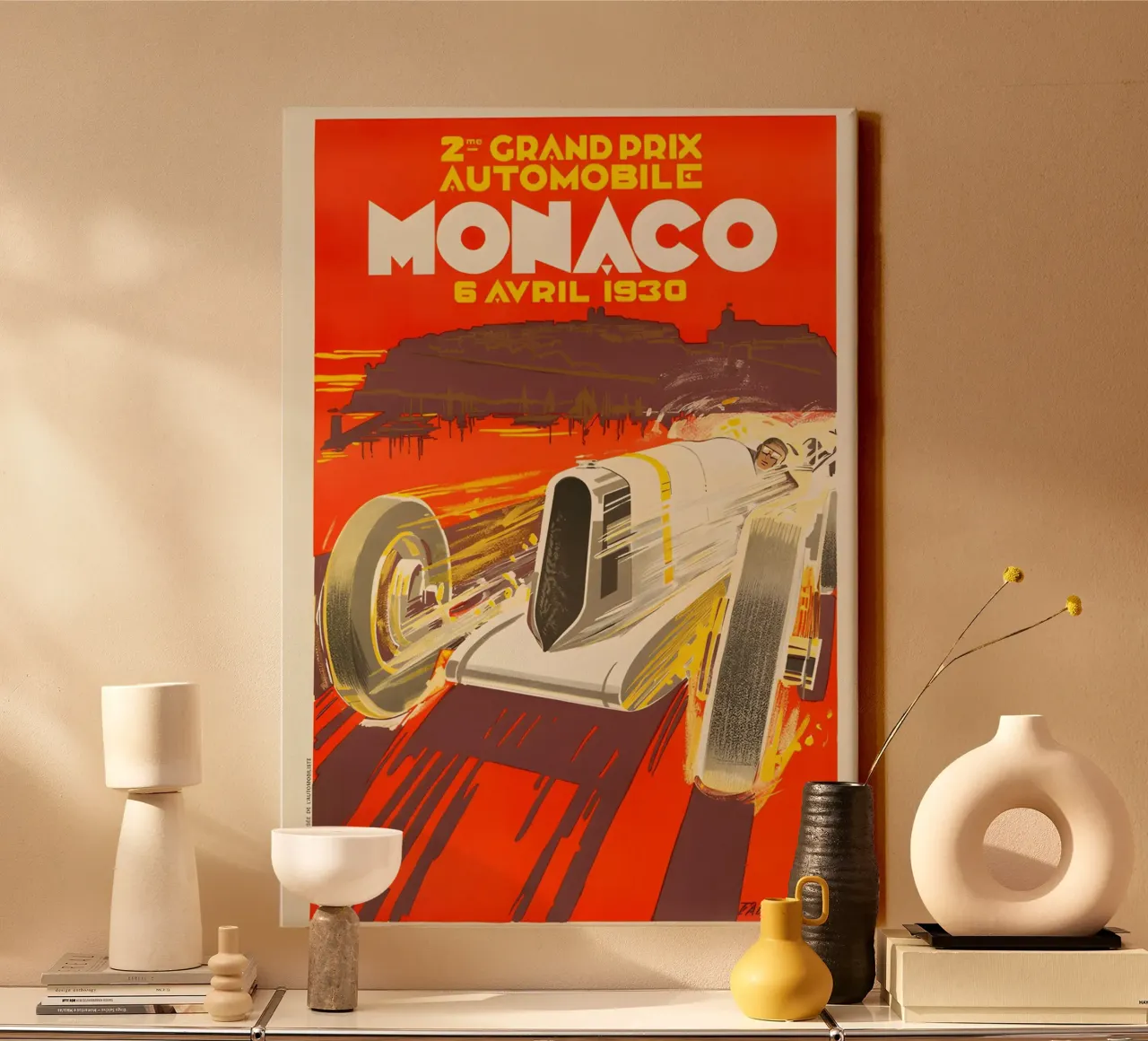 Gran Premio di Monaco tela con Cornice a cassetta da AUTOSHOOT