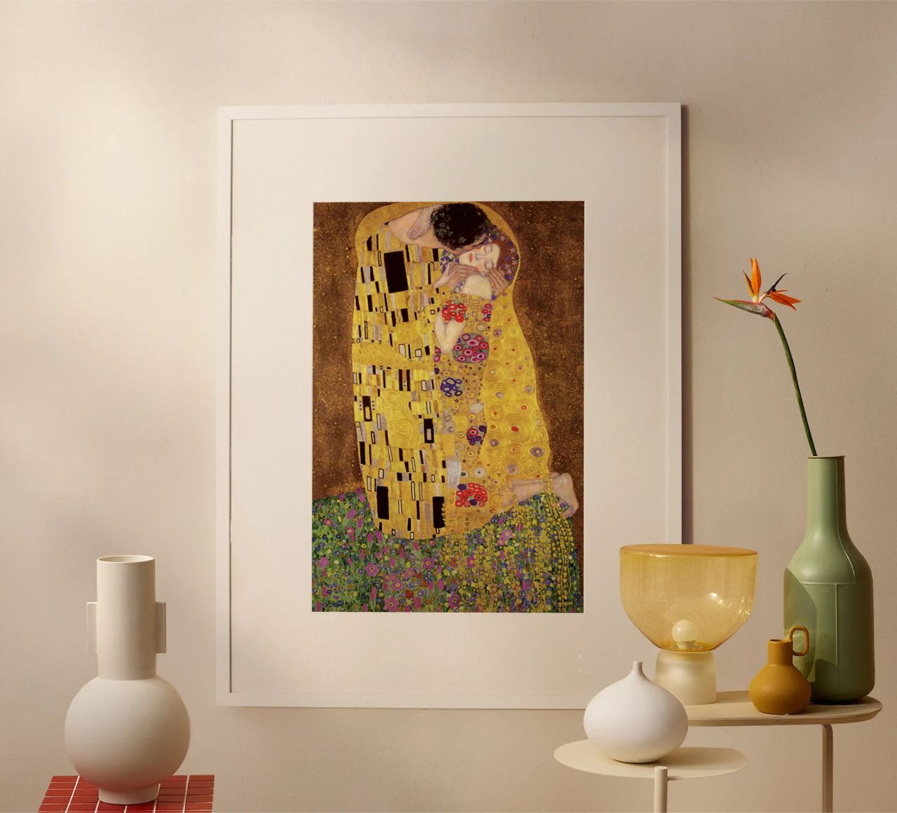 The Kiss Klimt Poster von venbeshop