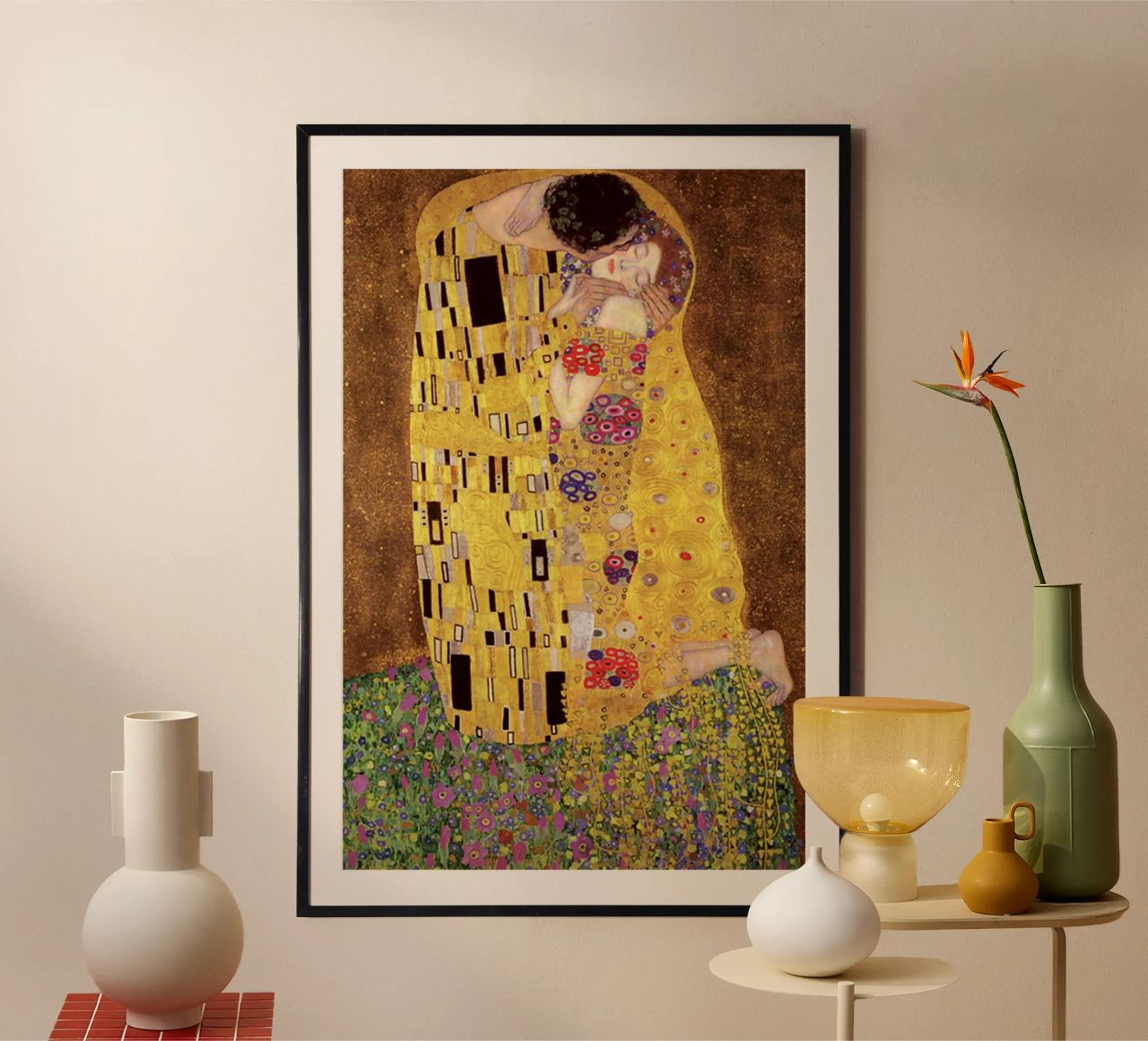 The Kiss Klimt Poster von venbeshop