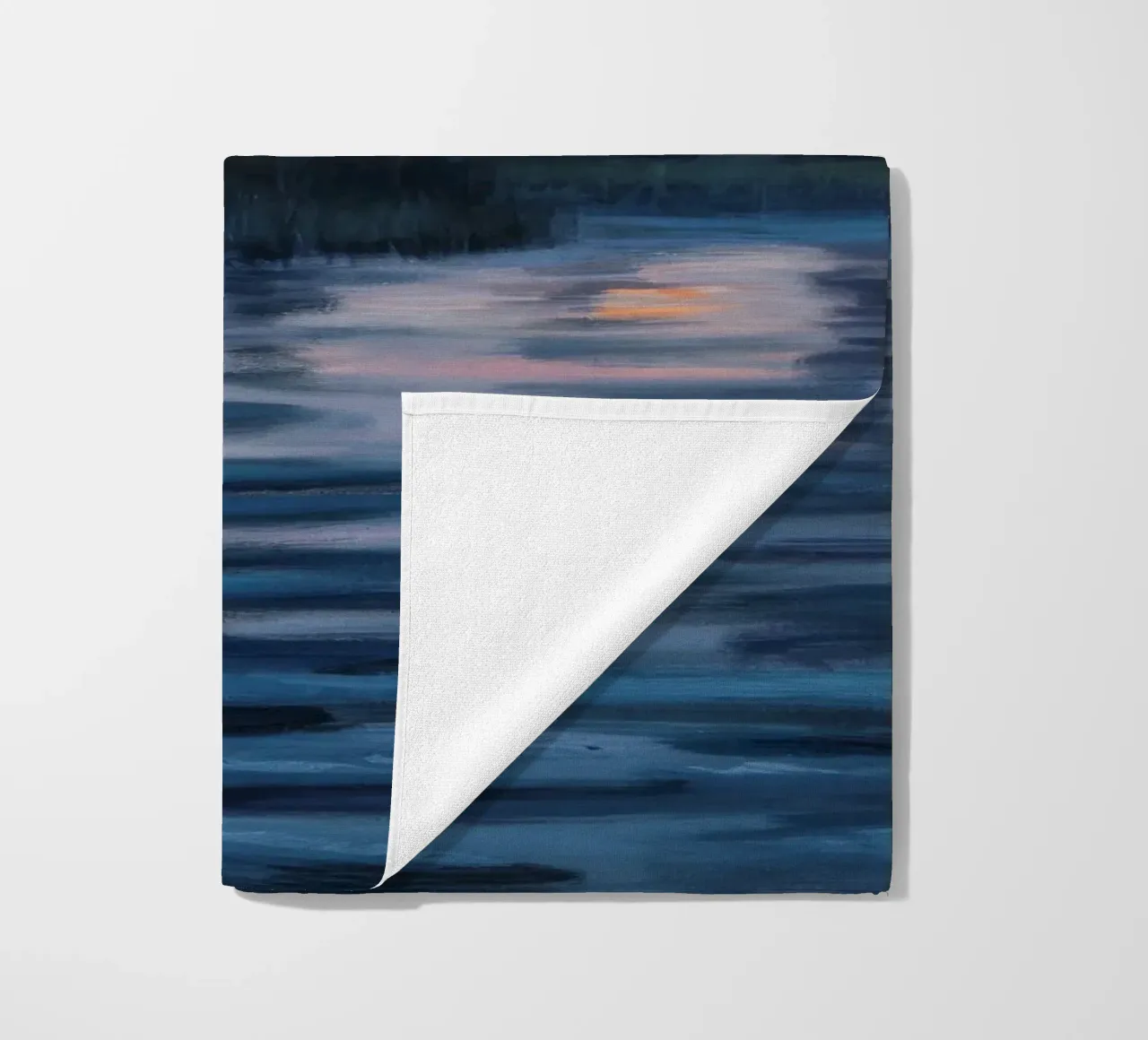 Mystical Forest Reflections beach towel by Verve Pigments