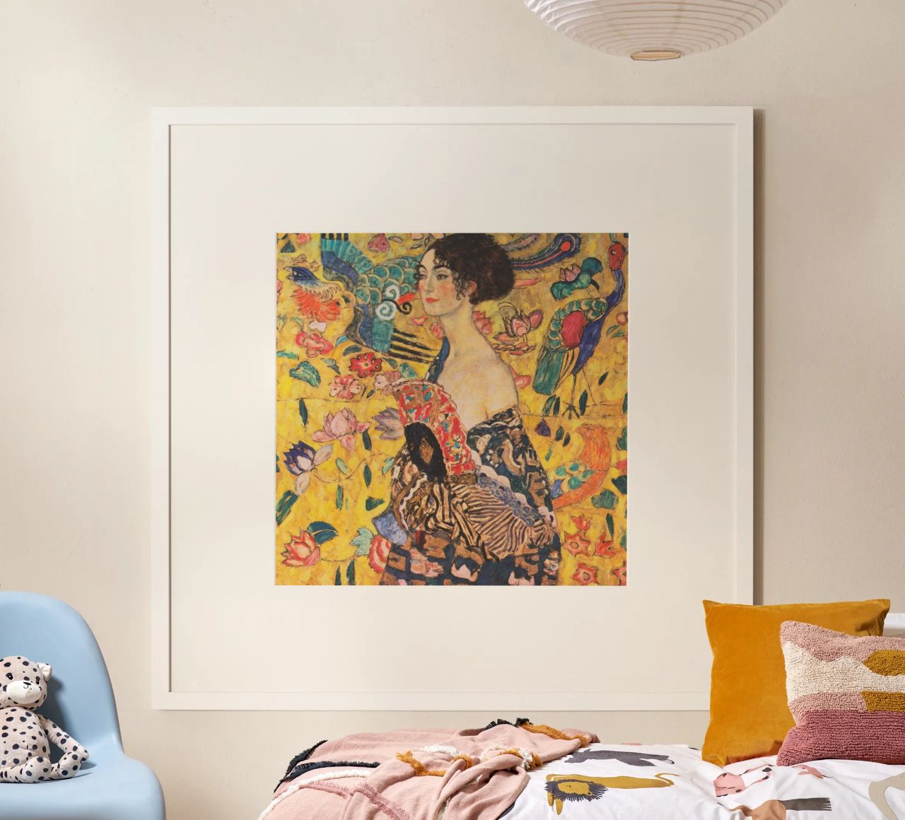 Lady With Fan Klimt Poster von venbeshop