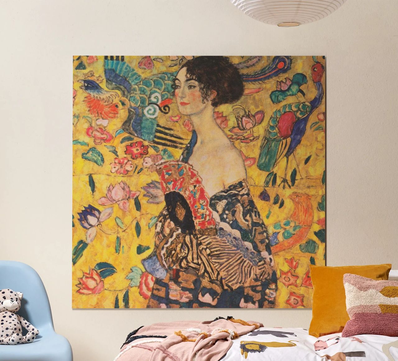 Lady With Fan Klimt Poster von venbeshop