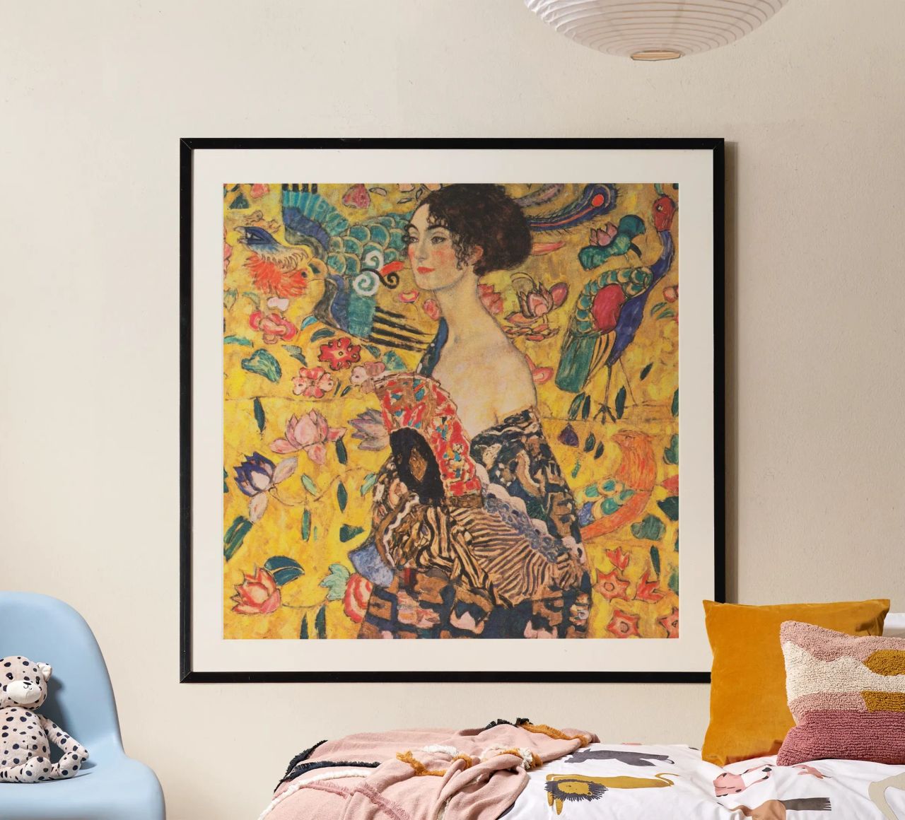Lady With Fan Klimt Poster von venbeshop