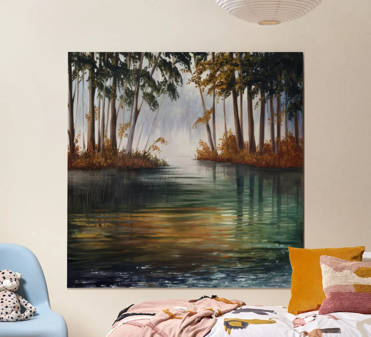Acque incantate del bosco poster da Verve Pigments