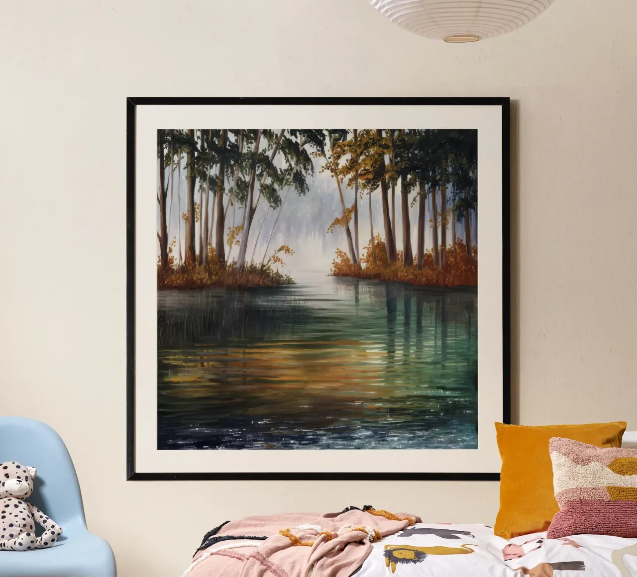 Acque incantate del bosco poster da Verve Pigments