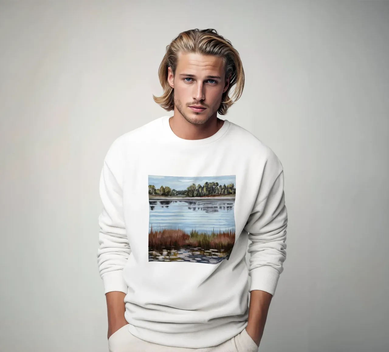 Mirror Lake Serenity sudadera de Verve Pigments