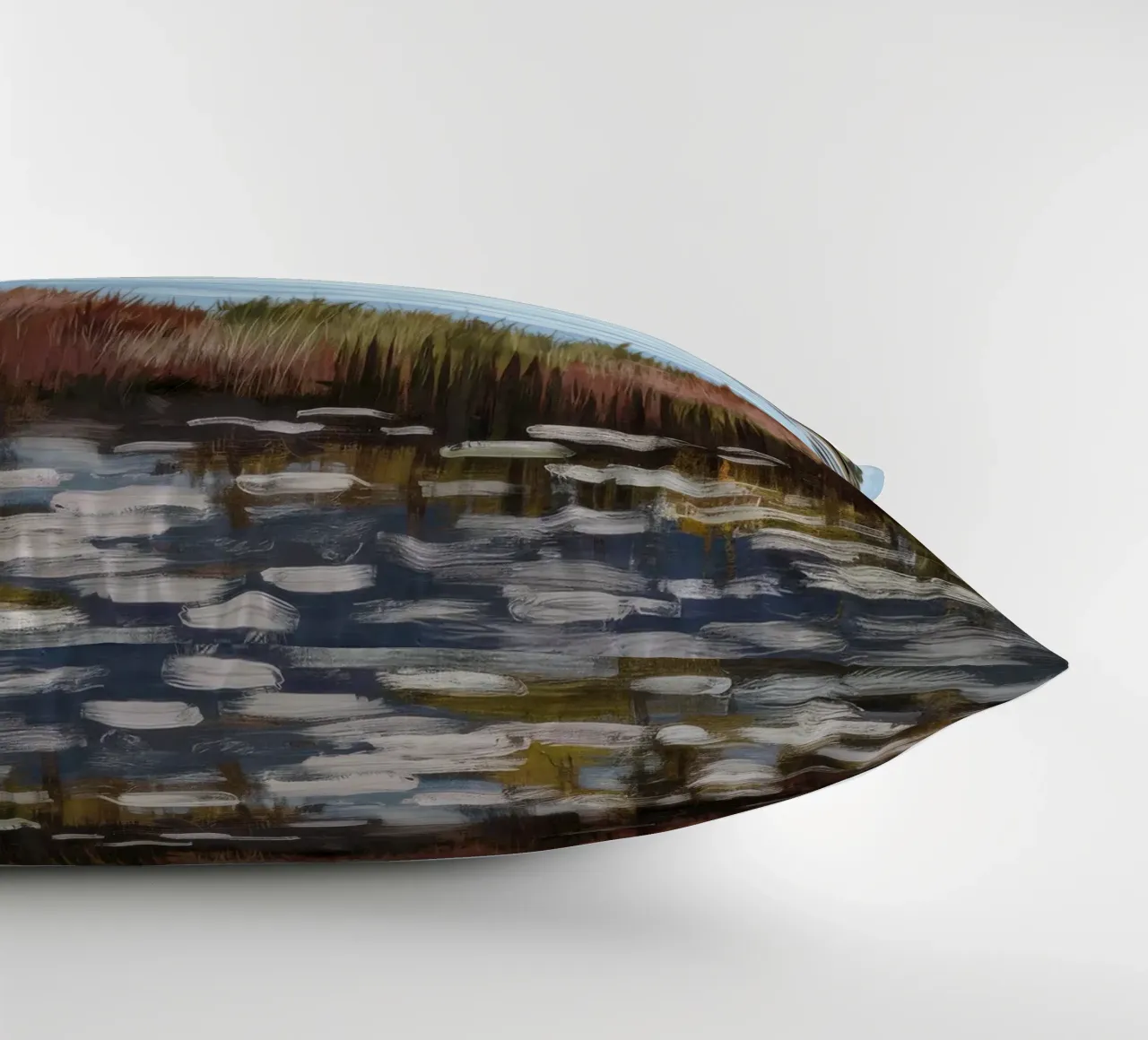 Mirror Lake Serenity decorative cushion by Verve Pigments