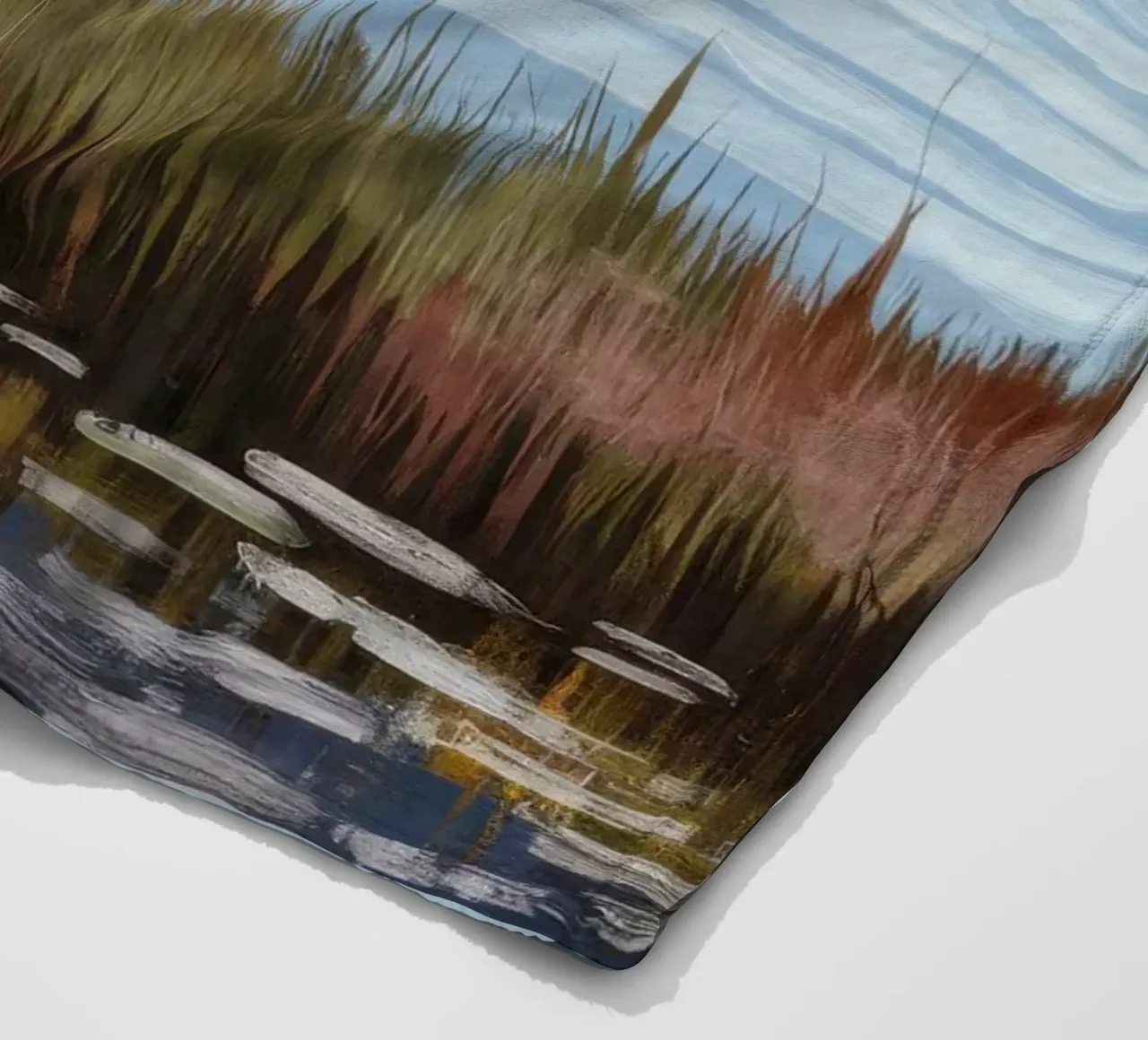 Serenità del lago degli specchi coperta in pile da Verve Pigments