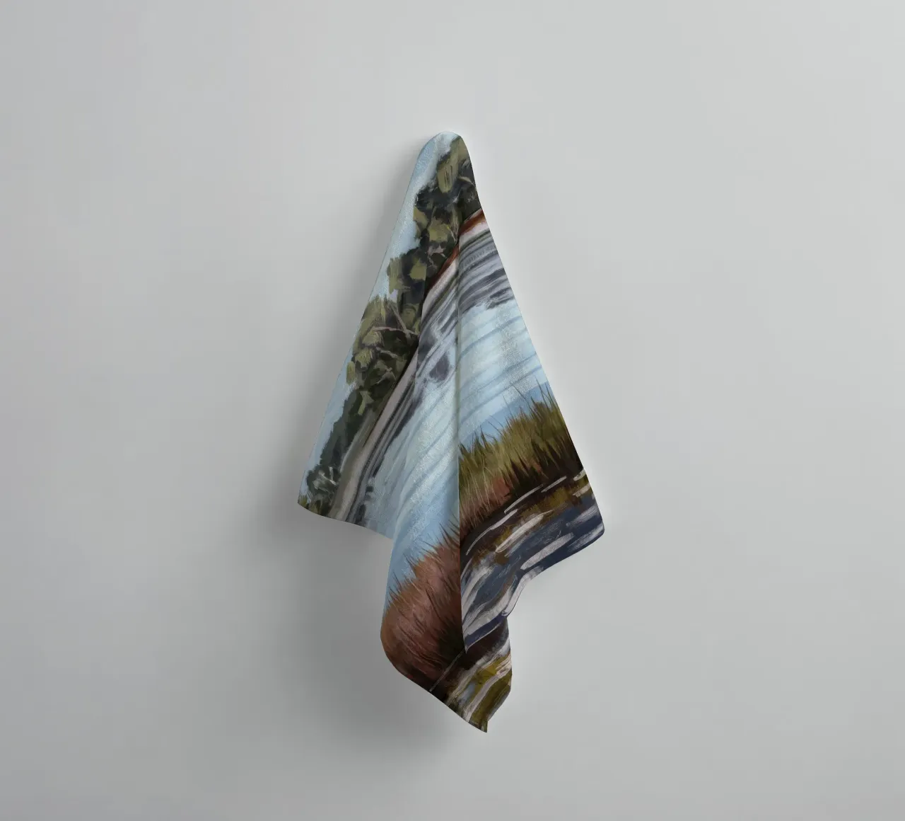 Mirror Lake Serenity towel by Verve Pigments