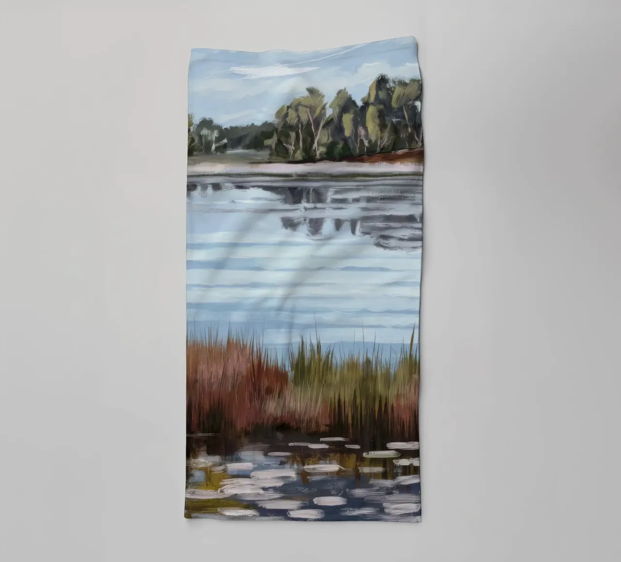 Mirror Lake Serenity towel by Verve Pigments