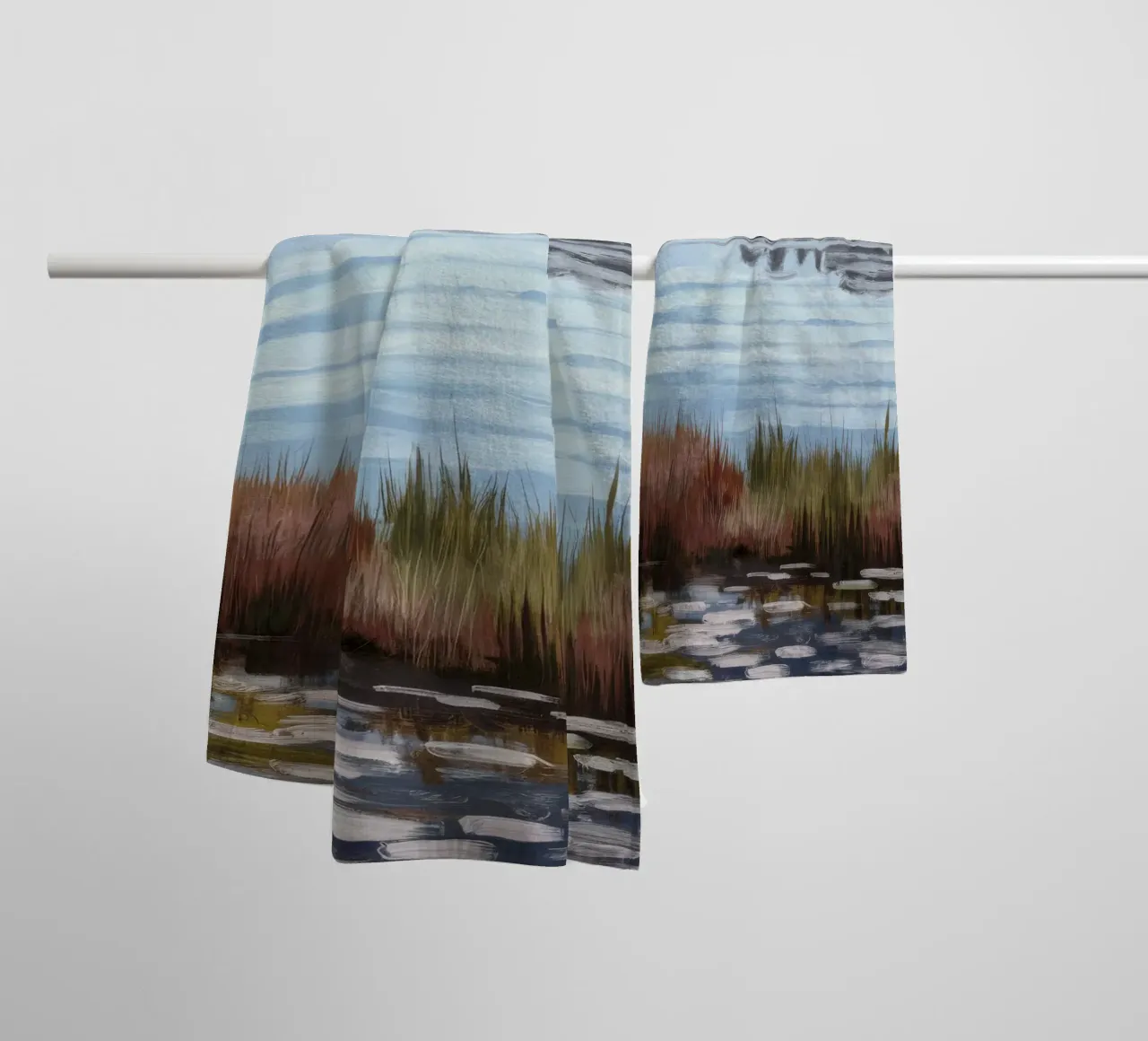 Mirror Lake Serenity towel by Verve Pigments