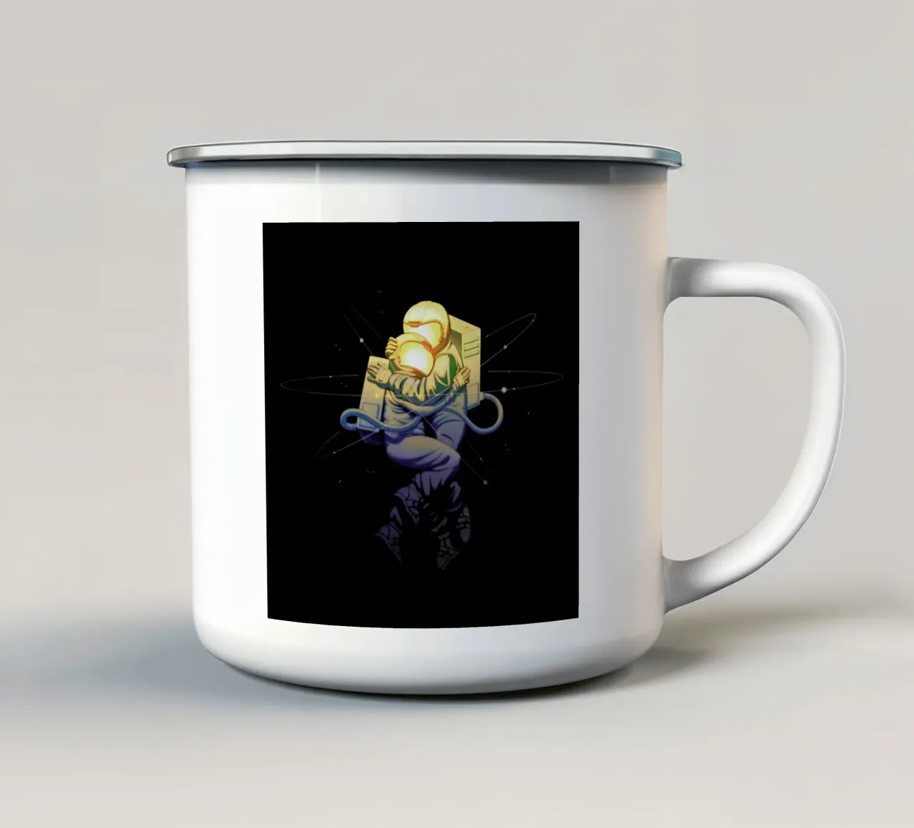 Astro Love tazza in smalto da Tobe Fonseca