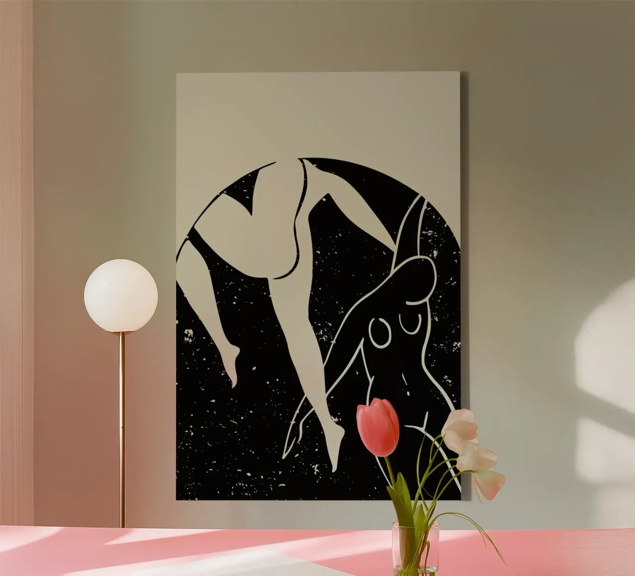 Dancers canvas by Graphite