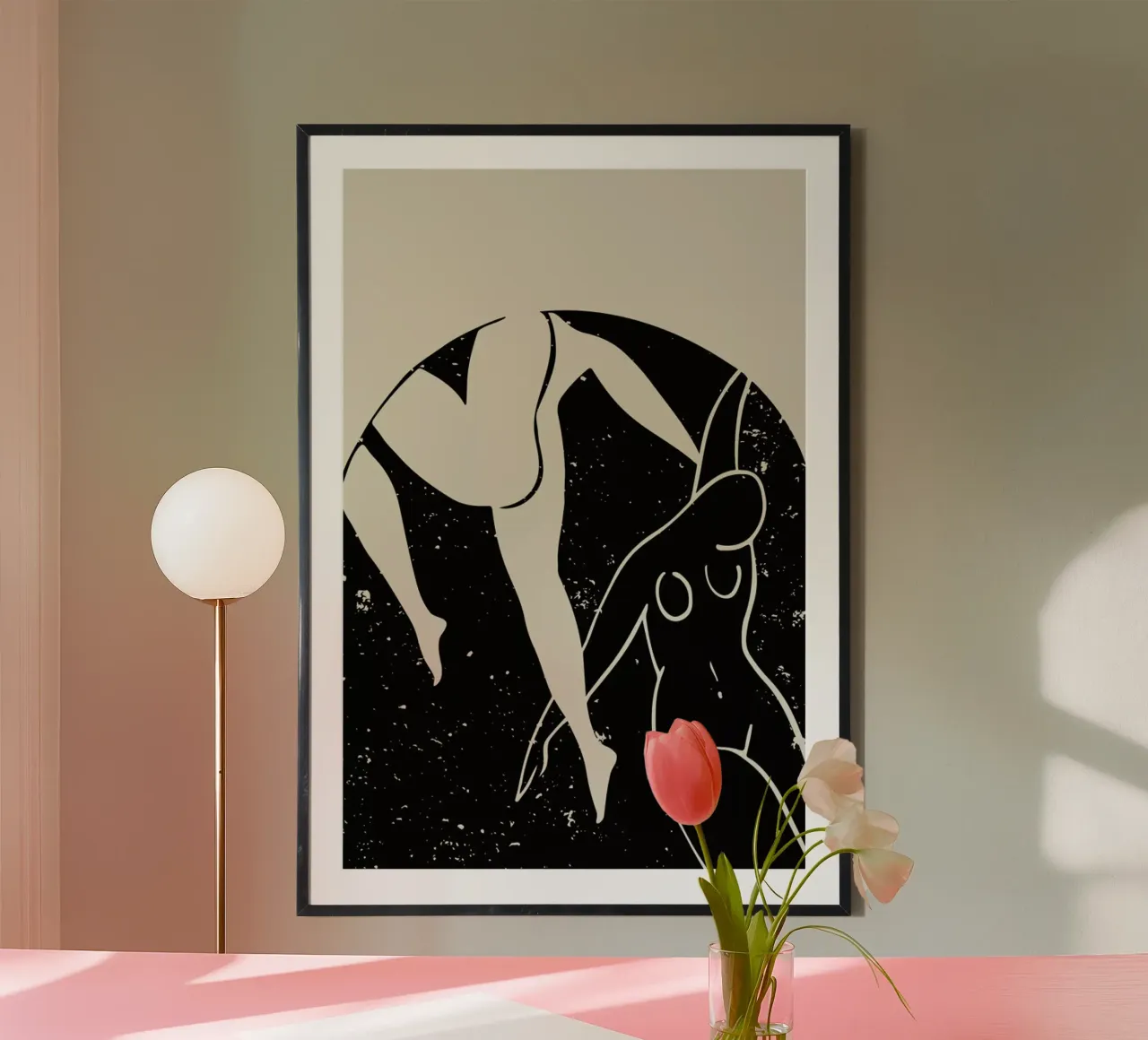 Dancers poster con telaio in alluminio da Graphite