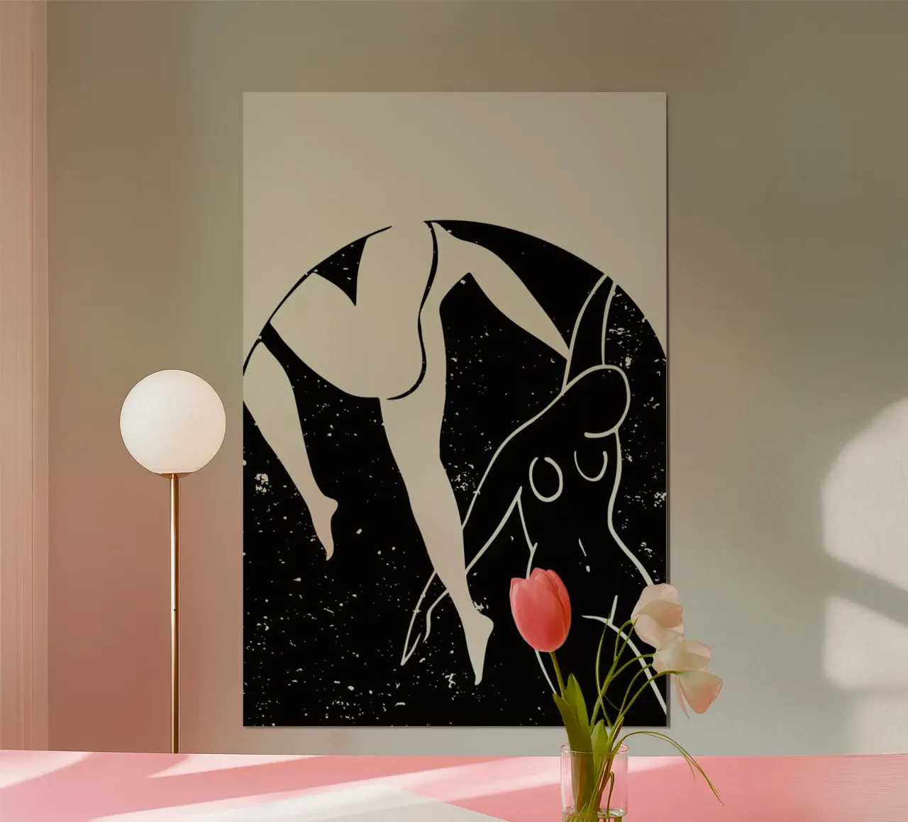 Dancers poster con telaio in alluminio da Graphite