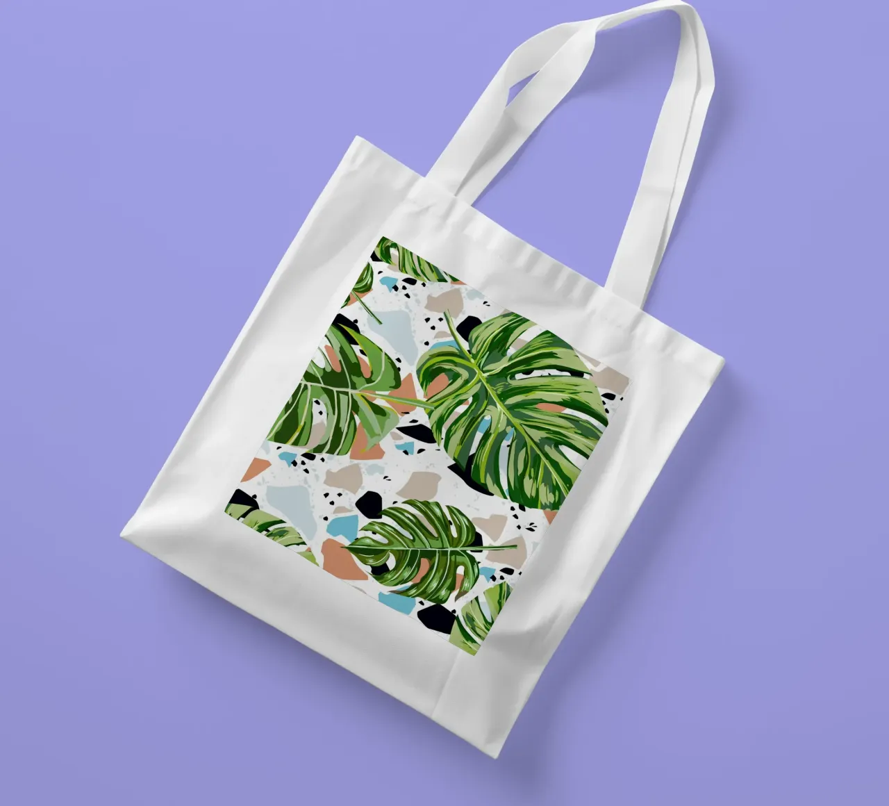 Tropical & Terrazzo borsa in juta da 83oranges