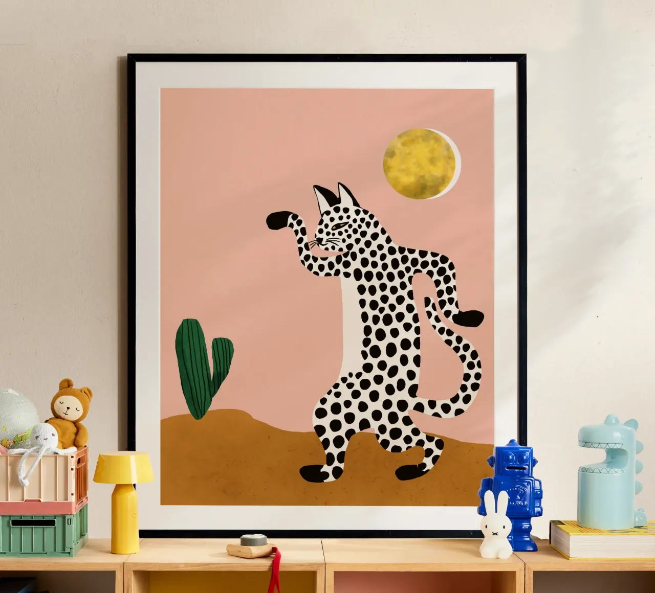 Gatto selvatico Jazzy poster da 83oranges