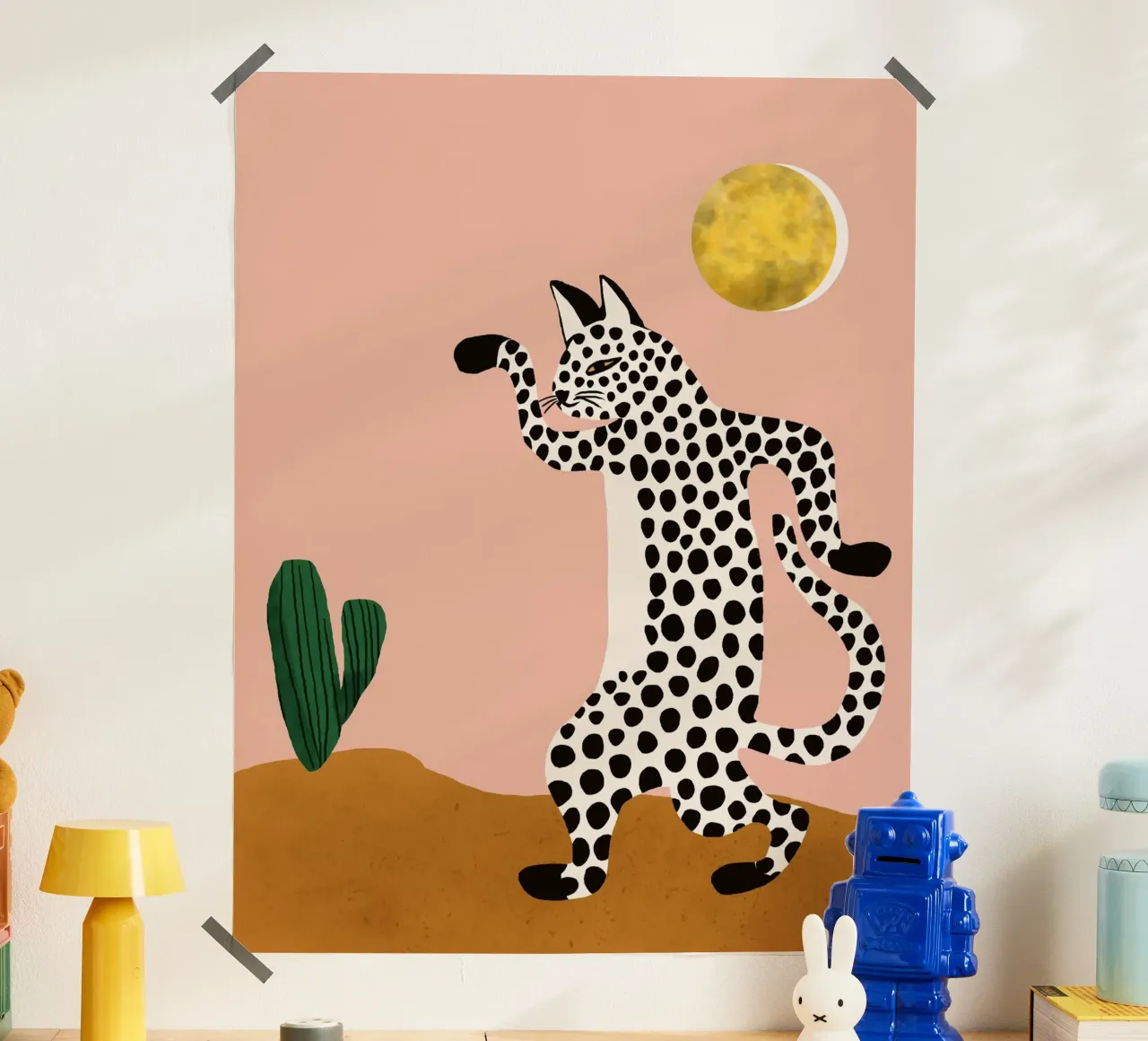 Gatto selvatico Jazzy poster da 83oranges