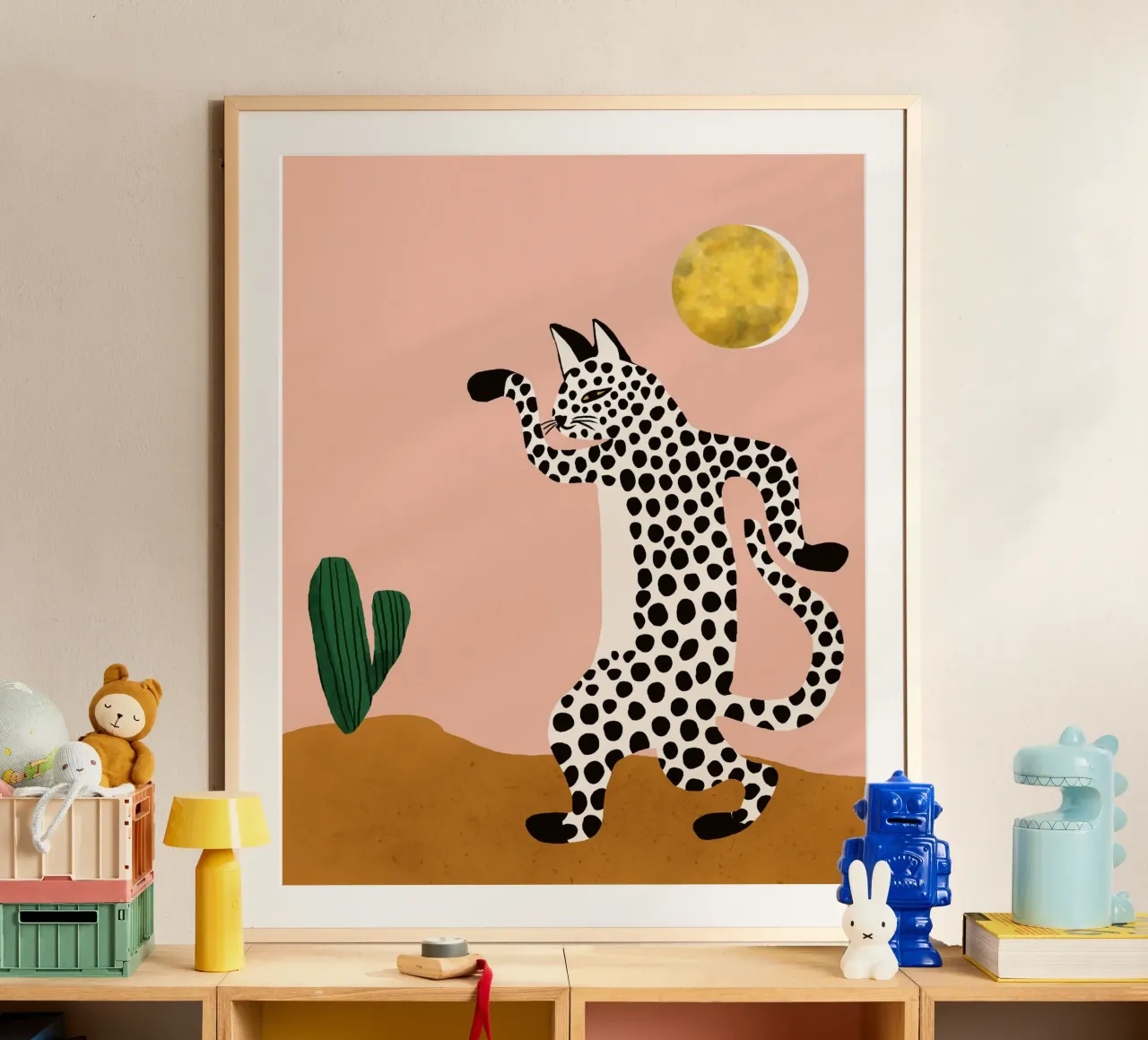 Gatto selvatico Jazzy poster da 83oranges