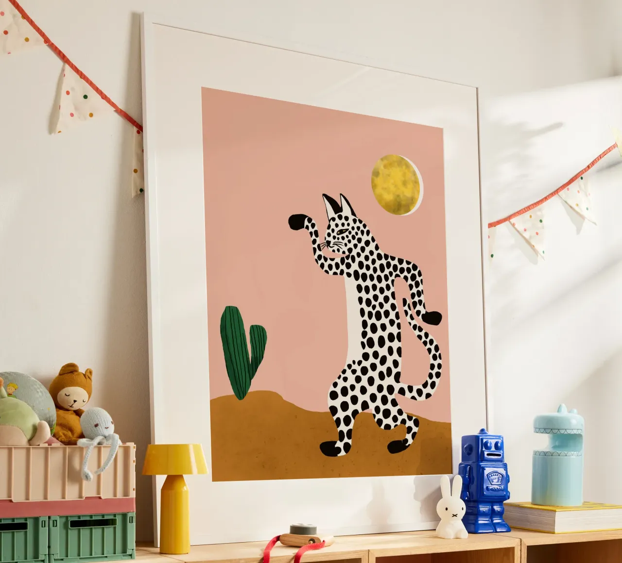 Gatto selvatico Jazzy poster da 83oranges