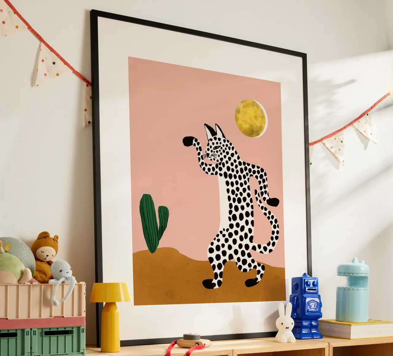 Gatto selvatico Jazzy poster da 83oranges