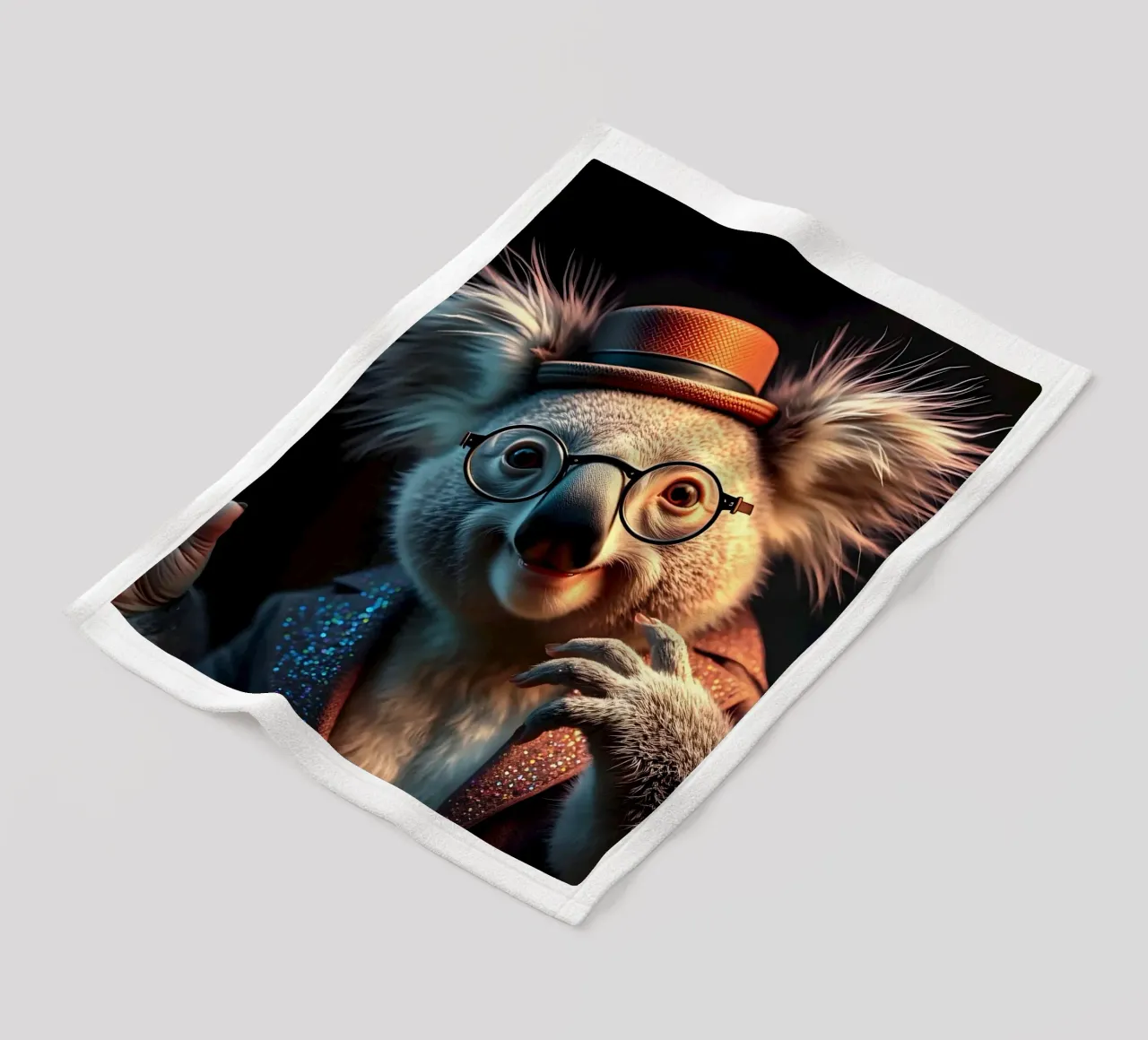 Does He Remind You Of Lennon? fleece blanket by Anita's Dream