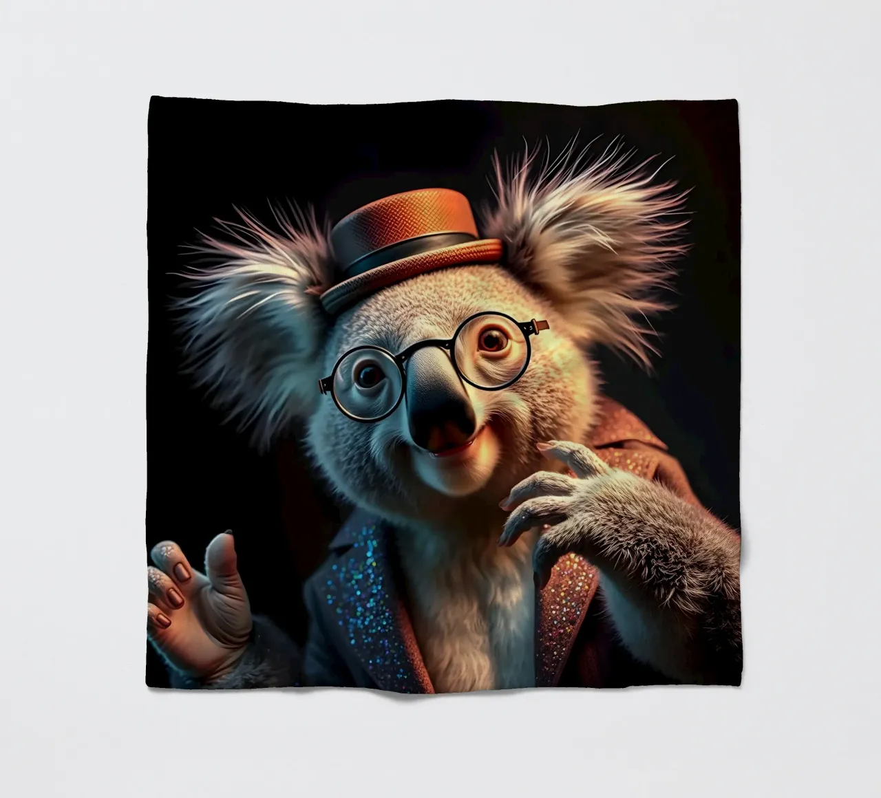 Does He Remind You Of Lennon? fleece blanket by Anita's Dream