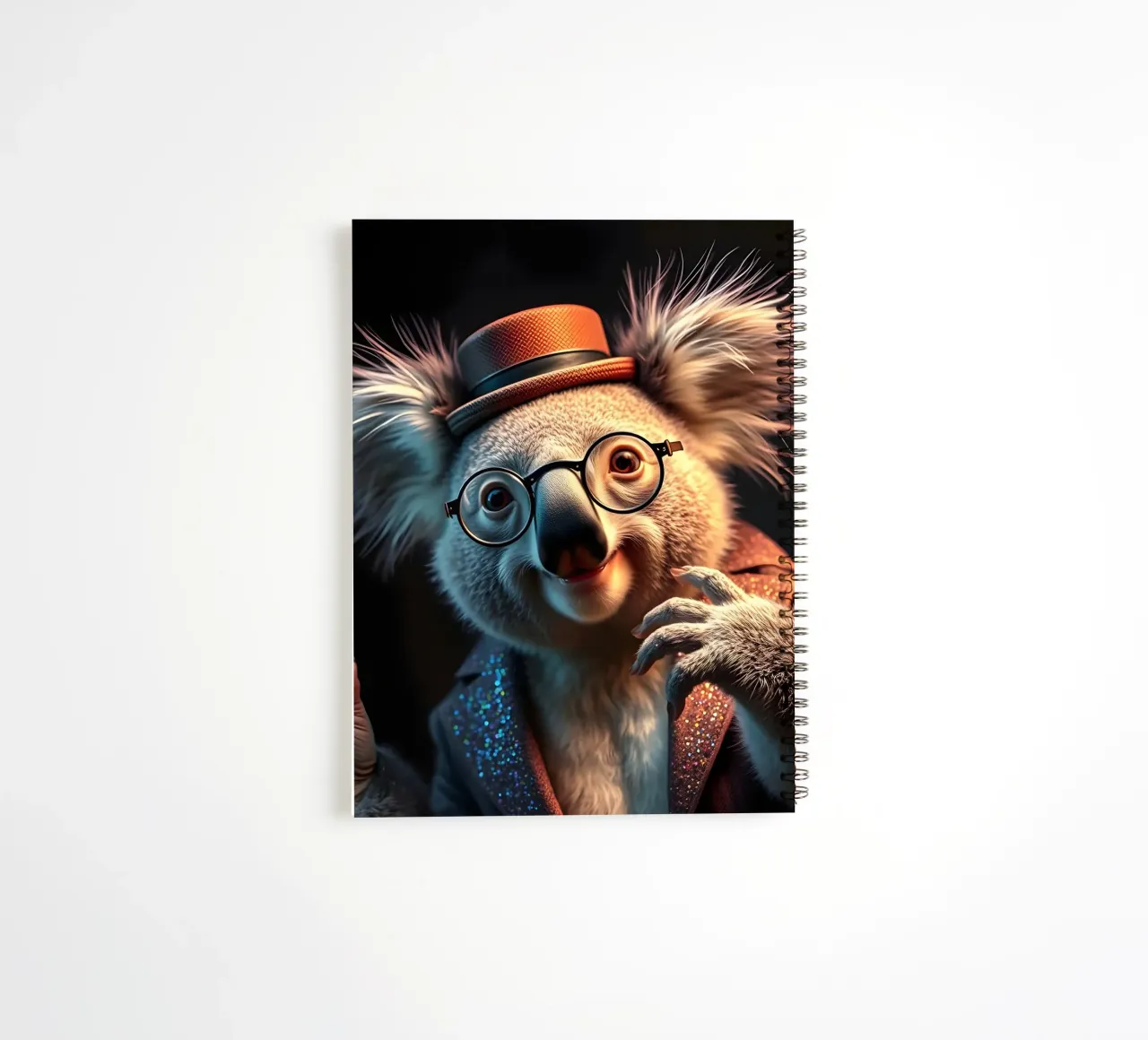 Does He Remind You Of Lennon? spiral notebook by Anita's Dream