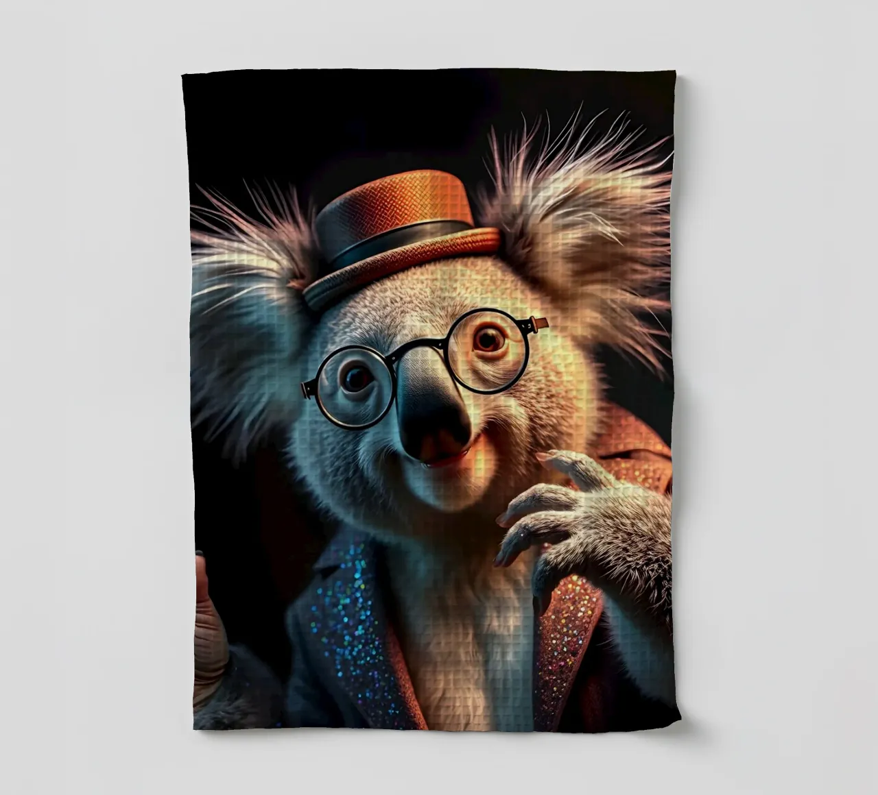 Does He Remind You Of Lennon? tea towel by Anita's Dream