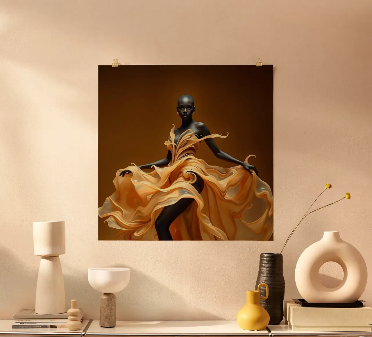 Latte Splash and Swirl poster de Anita's Dream