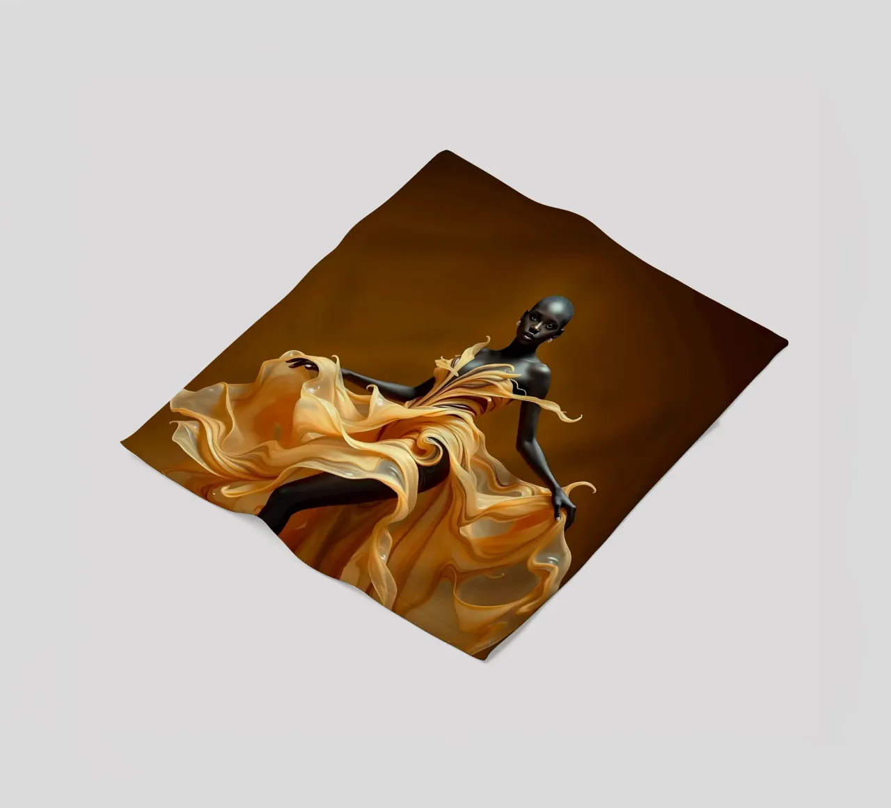 Latte Splash e Swirl coperta in pile da Anita's Dream