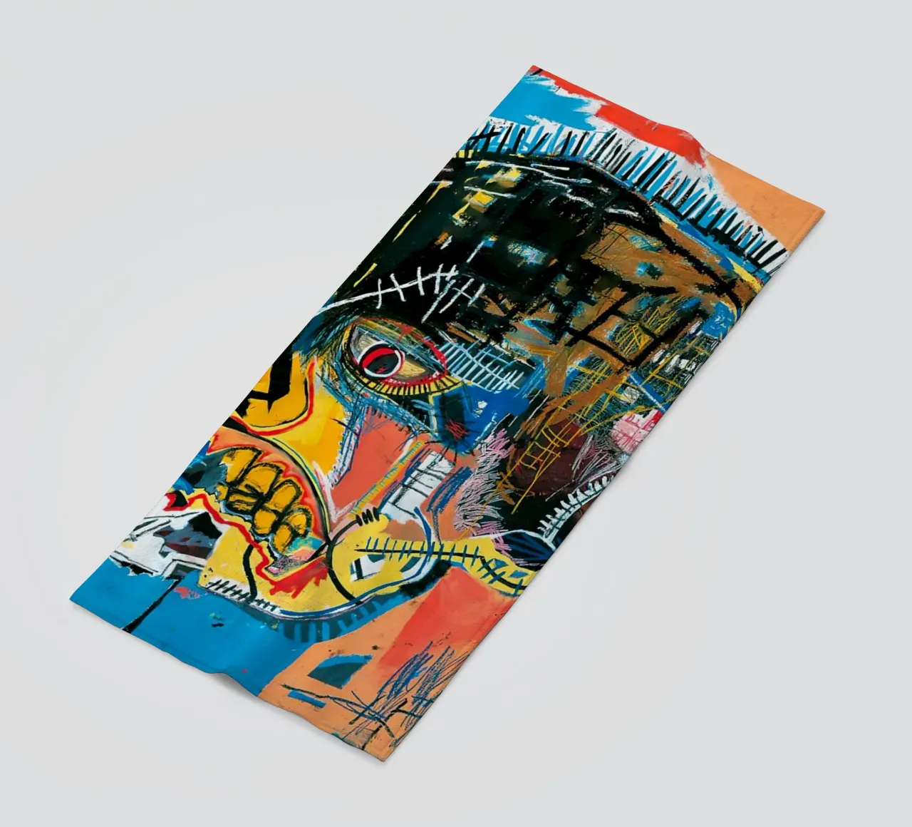 Untitled Skull, 1981 Many of Jean-Michel Basquiat’s beach towel by tommieweimann