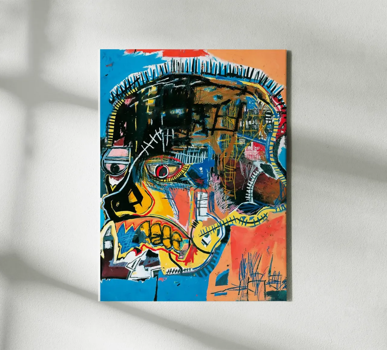 Untitled Skull, 1981 Many of Jean-Michel Basquiat’s canvas by tommieweimann